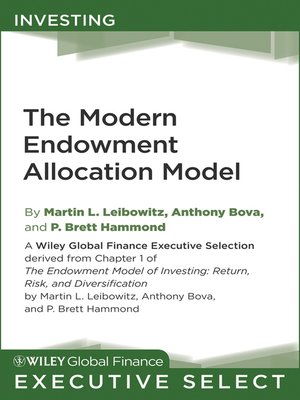 cover image of The Modern Endowment Allocation Model